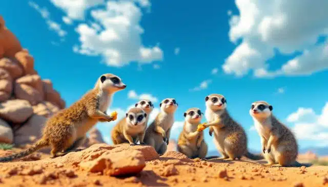 Les suricates, ces mammifères étonnamment coopératifs
