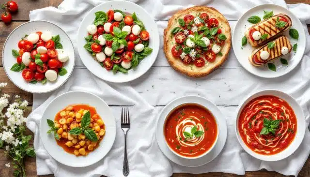 Découvrez 5 recettes gourmandes à base de tomate et mozzarella