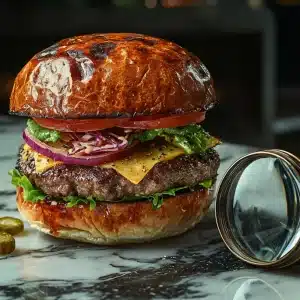 recette burger gastronomique