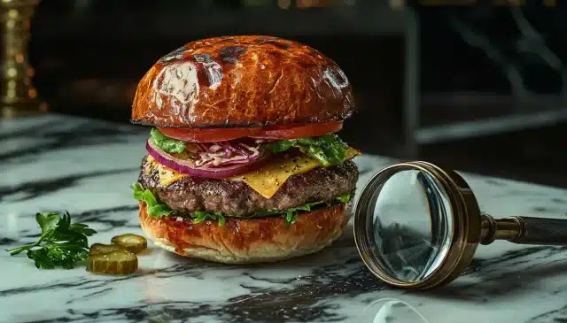 recette burger gastronomique