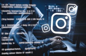 Instagram et la fuite de 17,5 millions de données : entre panique et démenti de Meta Fuite de données sur Instagram avec logos et code binaire