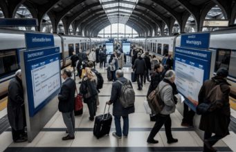 Grève SNCF du 13 janvier 2026 : perturbations attendues malgré des services maintenus Gare française animée pendant une grève, avec des voyageurs.