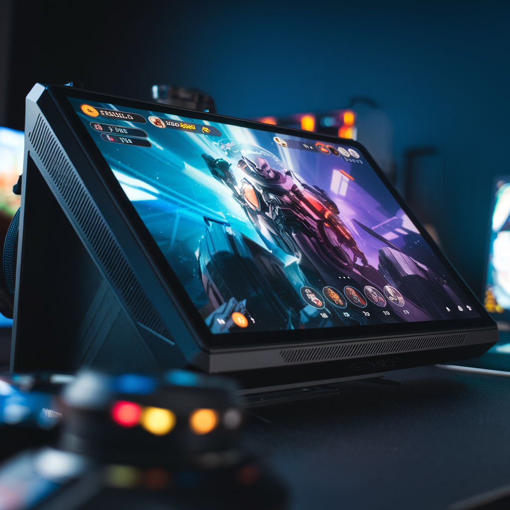 Écran OLED de la RedMagic Astra affichant des couleurs vives.