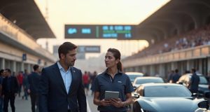 BYD débloque 500 millions pour acquérir une écurie de Formule 1 et défier Tesla Un dirigeant BYD échange avec un membre du paddock de F1