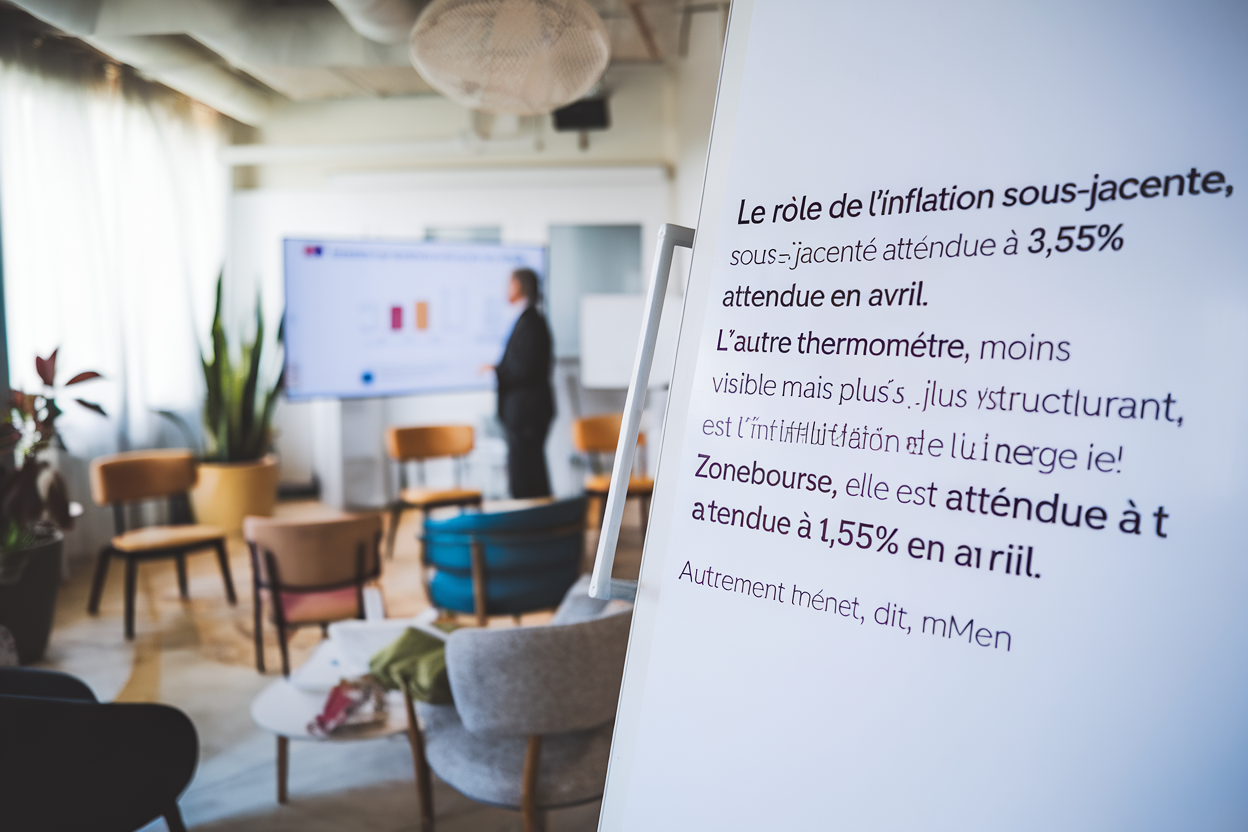 Le rôle de l'inflation sous-jacente, attendue à 3,55% en avril