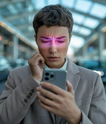 Recherche Google : les Aperçus IA débarquent en France et pourraient changer durablement la visibilité des sites web Utilisateur consultant les Aperçus IA de Google sur smartphone en France